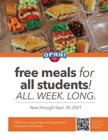 OPAA Free Meals for All Students!
